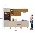 Cozinha 5 Pecas Com Torre Quente E Porta Ripada Michelangelo