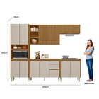 Cozinha 5 Pecas Com Torre Simples E Porta Ripada Michelangelo