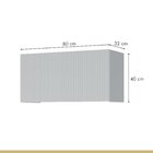 Cozinha 6 Peças 7 Portas 7 Gavetas Nichos Forno Ripado Rainha