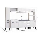 Cozinha 6 Peças 9 Portas Light Branco