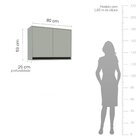 Cozinha 6 Peças Balcão 3 Gavetas 2 Portas Aéreo Balcão Alto P