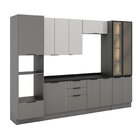 Cozinha 6 Peças Com Paneleiro Para Forno E Micro-ondas Com Vi