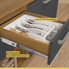 Cozinha 6 Peças Princesa Gourmet Ripado  100% Mdf Freijó/graf