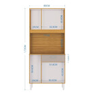 Cozinha 6 Portas 1 Gaveta Cassia Poquema