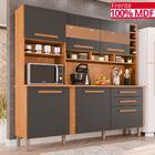 Cozinha 6 Portas 2 Gavetas Amanda Com Espelhos - Tudo De Móve