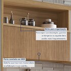 Cozinha 7 Peças 7 Portas 7 Gavetas  100% Mdf Marquesa Nature/