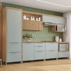 Cozinha 7 Peças 7 Portas 7 Gavetas  100% Mdf Marquesa Nature/