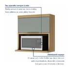 Cozinha 7 Peças 7 Portas 7 Gavetas  100% Mdf Marquesa Nature/