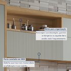 Cozinha 7 Peças 7 Portas 7 Gavetas  Marquesa  100% Mdf Nature