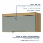 Cozinha 7 Peças 7 Portas 7 Gavetas  Marquesa  100% Mdf Nature