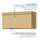 Cozinha 7 Peças 7 Portas 7 Gavetas Marquesa 100% Mdf Nature/v