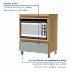 Cozinha 7 Peças 9 Portas 8 Gavetas Nichos Forno Ripado Rainha