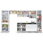 Cozinha 7 Peças C/gaveteiro Top Class Batrol Branco/grafite