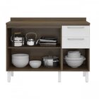 Cozinha 7 Portas 2 Portas Com Vidro 2 Gavetas Alecrim Thela