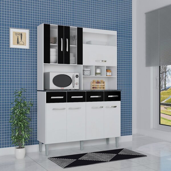 Cozinha 7 Portas 4 Gavetas Melissa Poquema