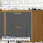 Cozinha 8 Peças Imperatriz Gourmet Ripado  100% Mdf Freijó/gr