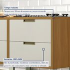Cozinha 8 Peças Imperatriz Gourmet Ripado  100% Mdf Freijó/of