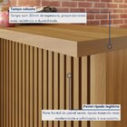 Cozinha 8 Peças Imperatriz Gourmet Ripado  100% Mdf Freijó/of