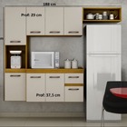 Cozinha 8 Portas 1 Gaveta - Brisa-cinamomo/off - Chf Móveis