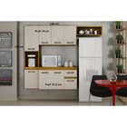 Cozinha 8 Portas E 1 Gaveta Bianca Cinamomo/off White