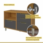 Cozinha 9 Peças Nesher Imperatriz Gourmet Canto 100% Mdf Frei