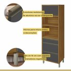 Cozinha 9 Peças Servico Baronesa  100% Mdf Freijó/grafite