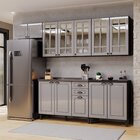 Cozinha  Americana Modulada Balcão Para Pia Sem Tampo Aéreos