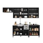 Cozinha  Americana Modulada Balcão Para Pia Sem Tampo Aéreos