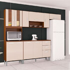 Cozinha  Compacta C/ Balcão Lavinia-poquema - Capuccino / Off