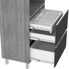 Cozinha Agata 01 2860x2616mm - 10 Peças Freijo/off White Vita