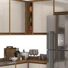 Cozinha Agata 01 2860x2616mm - 10 Peças Freijo/off White Vita