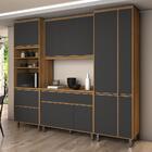 Cozinha Agata 02 2600mm - 04 Peças Freijo/grafite Vitamov