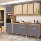 Cozinha Agata 05 Peças Reflecta Freijó/cinza – Vitamov