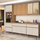 Cozinha Agata 05 Peças Ripado Freijó/off White – Vitamov