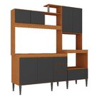 Cozinha Alice Compacta 8 Portas 2 Gavetas Nicho Para Forno E