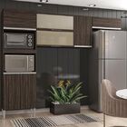 Cozinha Aline 3 Peças 7 Portas Chocolate - Poquema