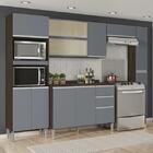 Cozinha Aline Chocolate/cinza Platinum - Poquema