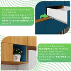 Cozinha Amanda 3 Peças Com Nicho 6 Portas 2 Gavetas Cinamomo/