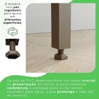 Cozinha Amanda 3 Peças Com Nicho 6 Portas 2 Gavetas Cinamomo/