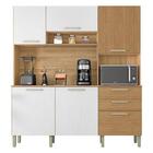 Cozinha Ambiente Ferrara 6 Portas E 2 Gavetas Freijó Supremo