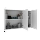 Cozinha Americana 190cm 3 Peças, 6 Portas E 5 Gavetas Branco