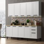 Cozinha Americana 4 Peças 9 Portas E 3 Gavetas Branco