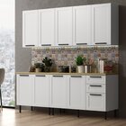 Cozinha Americana 5 Peças 9 Portas E 3 Gavetas Branco