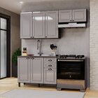 Cozinha Americana Modulada 3 Peças Balcão Sem Tampo Paris Chu