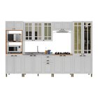 Cozinha Americana Modulada 6 Peças Torre Quente Cristaleira V
