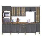 Cozinha Americana Modulada Torre Quente Aéreo 120cm E Panelei