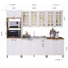 Cozinha Americana Modulada Torre Quente Aéreos Com Vidro Refl