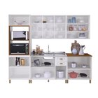 Cozinha Americana Modulada Torre Quente Aéreos Com Vidro Refl