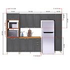 Cozinha Americana Modulada Torre Quente Balcão 120cm Com Tamp
