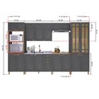 Cozinha Americana Modulada Torre Quente Cristaleira Com Vidro